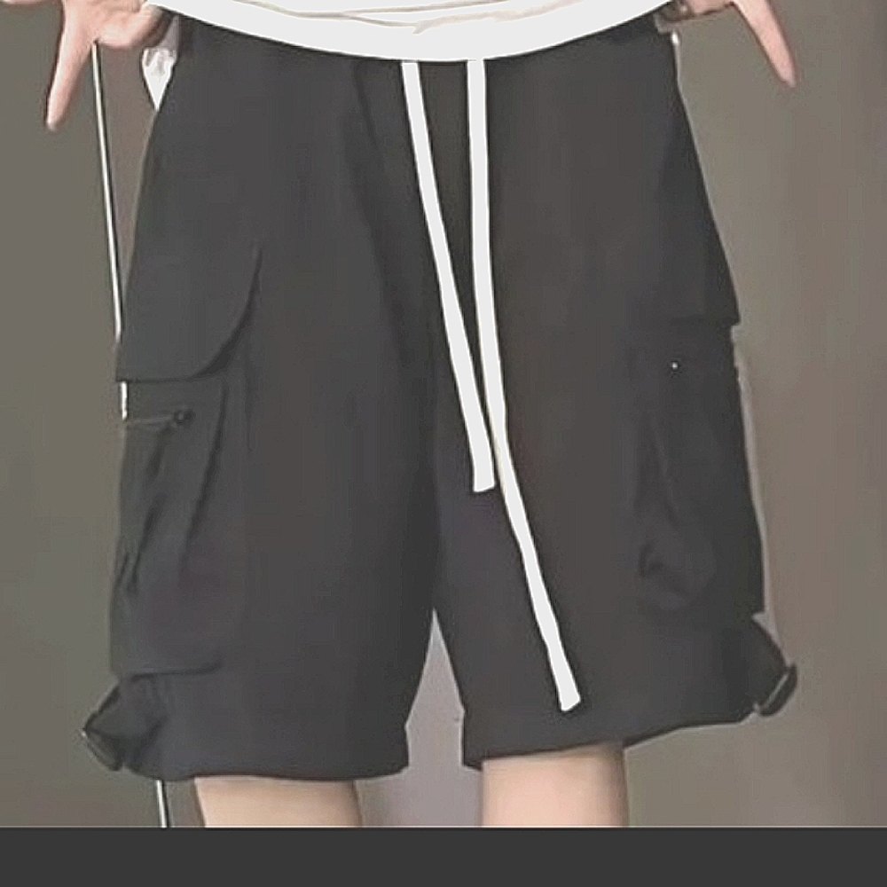 Womens Black Cargo Shorts